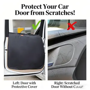 Pet Travel Essential Car Seat Door Protector Pad, Pet Mat Side Dirt-Resistant Anti-Scratch Guard, Storage Pet Kick-Proof Pad