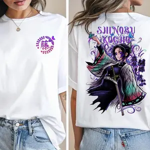 Shinobu Dm Shirt, Demon Slayer Character Tee, Anime Kimetsu No Yaiba Shirt, Gift For Fan, Unisex Short Sleeve Tee