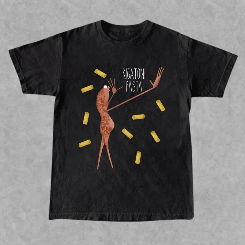 Marcus the Worm Rigatoni Pasta Tee, VRChat T-Shirt, Funny Graphic Tee, Funny Shirt, Casual Shirt, Menswear, Womenswear, Full Size, Full Color graphic t-shirts