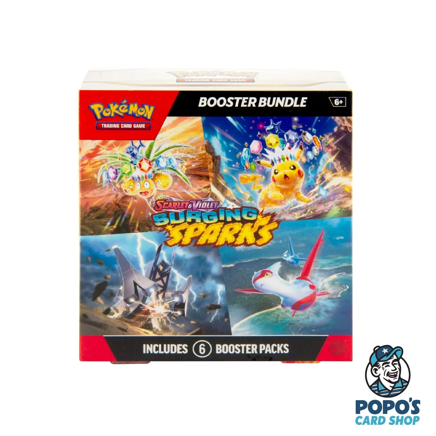 Pokemon TCG Surging Sparks Booster Bundle - 6 packs- 10 cards per pack