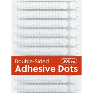 300 count Double Sided Dot Stickers Removable,0.4" Adhesive Putty Stickers,Adhesive Dots,Anti-Slip, Ideal for Scrapbook, Crafts & DIY(300, 10mm)