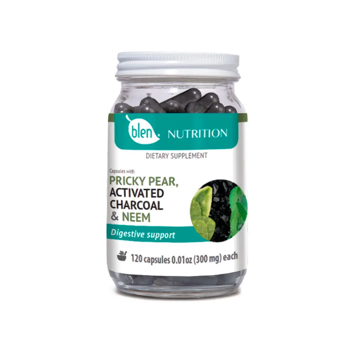 Blen Capsules with Prickly Pear, Activated Charcoal and Neem