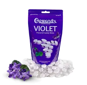 Choward's Violet Mints Candy in Resealable Bag - 4 oz - 64 Individually Wrapped Candy Mints