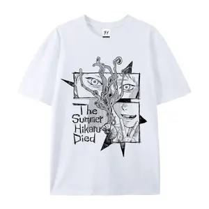 TSHD hikaru yoshiki Oversized Casual Men's Letter Pattern Printed T-Shirt