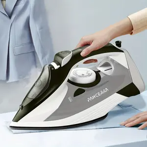 PANCERKA Steam Iron, 1000W Lightweight Portable Handheld Iron with Teflon Non-stick Soleplate, Auto Shut-off & Anti-Drip System Iron, Home Ironing Equipment, Steaming Iron, Clothing Iron