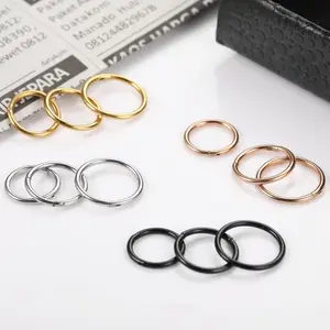 12pcs Hoop Nose Rings, 18g 20g 83.48gal Surgical Stainless Steel Hinged Nose Rings for Women Men, Nose Ring
