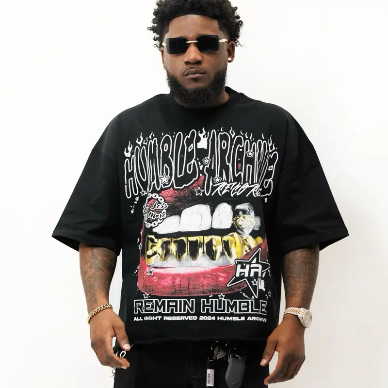 Humble archive Oversized cropped t shirt