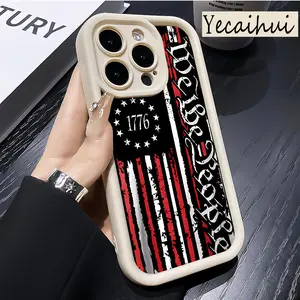 American Flag Pattern Phone Case For iPhone 17 16 15 Pro Max 14 16Pro 13 12 11 Pro Max X Plus Air 16Plus Anti-drop Cellphone Protective Case, Shockproof Mobile Phone Cover TPU soft silicone Protect shell Back cover