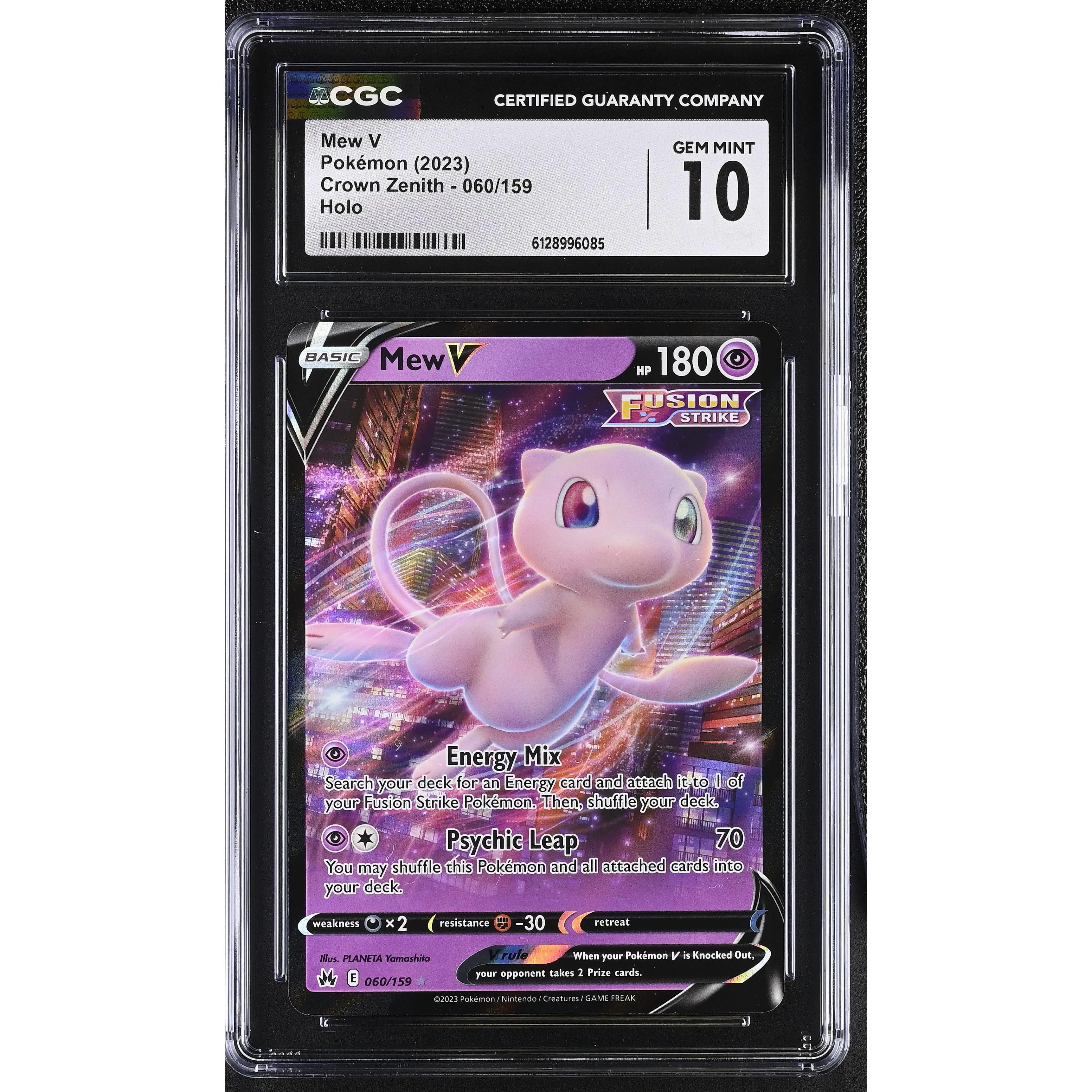POKEMON TCG: CROWN ZENITH - MEW V - 060/159 (HOLO) (ENGLISH) (GRADED / CGC 10) (📌 CONDITION 9.5)