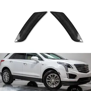 2pcs Smoked Lens Front Bumper Side Marker lamps Lights For 2013 2014 Cadillac ATS & 2017 2018 2019 2020 2021 2022 XT5,Replace OEM 22941173, 22941174, GM2551199, GM2550199, 20847450, 22922428
