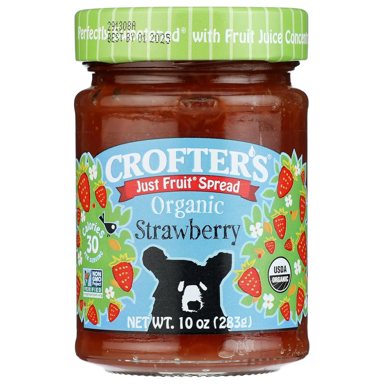 CROFTERS Organic Strawberry Fruit Spread, 10 OZ