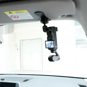 PellKing Car Visor Camera Mount for DJI Osmo Pocket 3-360° Adjustable Dashboard Vlog Kit, Perfect for Driving POV Videos, Travel Vlogging & Road Recording
