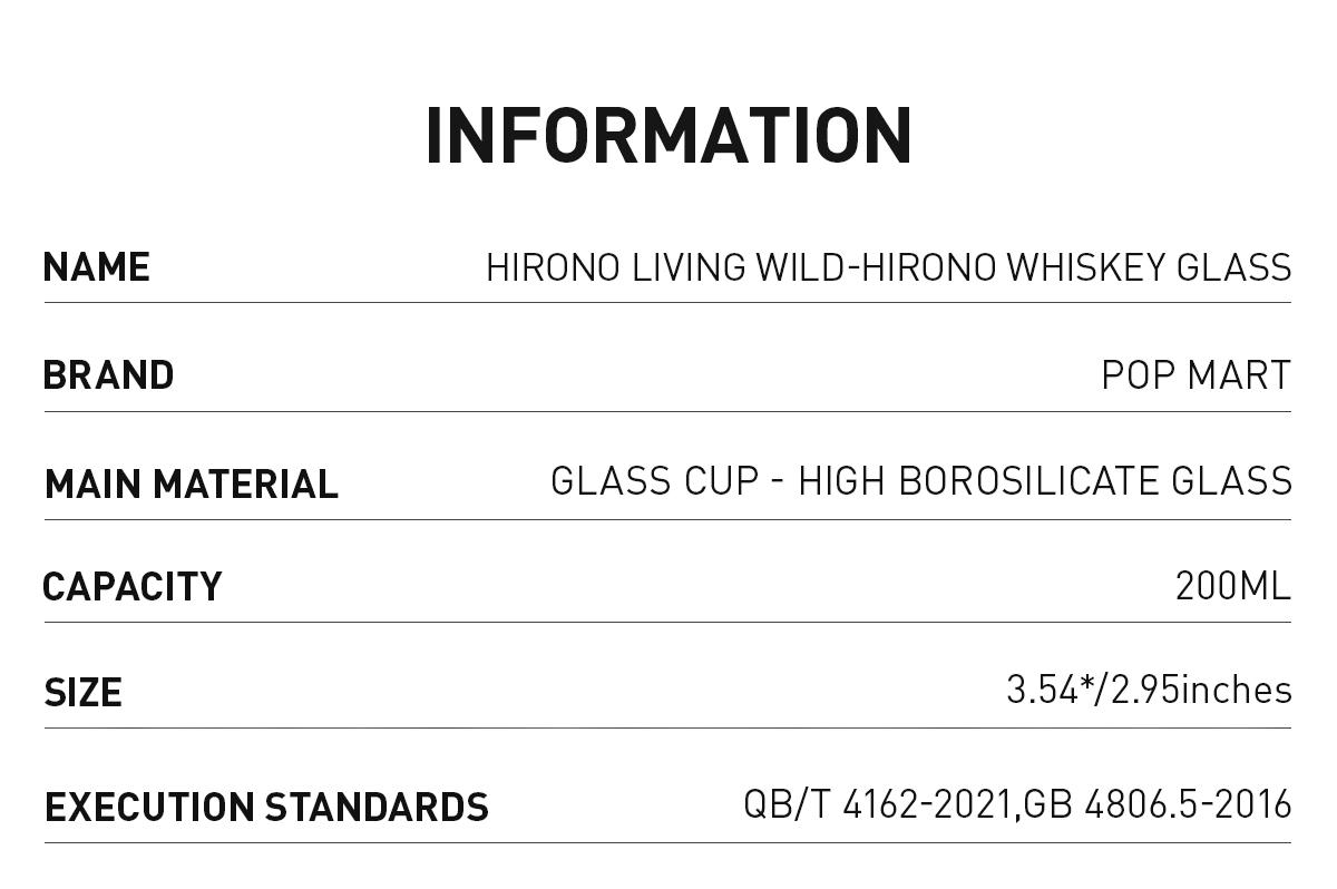 POP MART Hirono Living Wild-Hirono Whiskey Glass