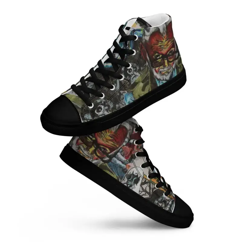 Romero Zombie High-Tops | Men's Horror Canvas Shoes