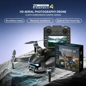 US TACKONE PHOENIX X4 Drone with Obstacle Avoidance  UltraHD Foldable RC Toy Cameras Christmas Gift for Boys Men