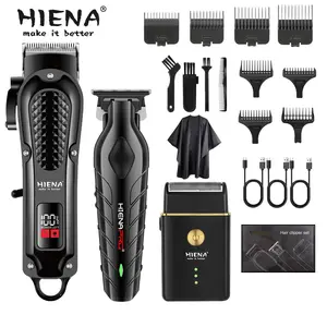 Men's Rechargeable Hair Clipper Set, Electric Shaver & Trimmer Kit, Professional Grooming Tools, Home Use, Perfect Gift for Men