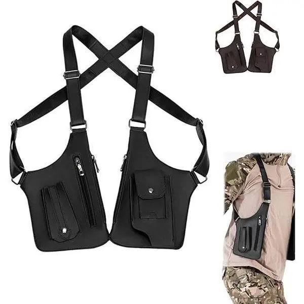 Unisex Anti-Theft Underarm Shoulder Bag - Adjustable, Minimalist Look, No Bulk, Built-In Hidden Pockets for Quick Phone Access & Outdoor Gear, Lightweight Multi-Functional Gym Bag for Cycling, Hiking (Weapons Prohibited), Anti Theft Bag, Anti-Snatch