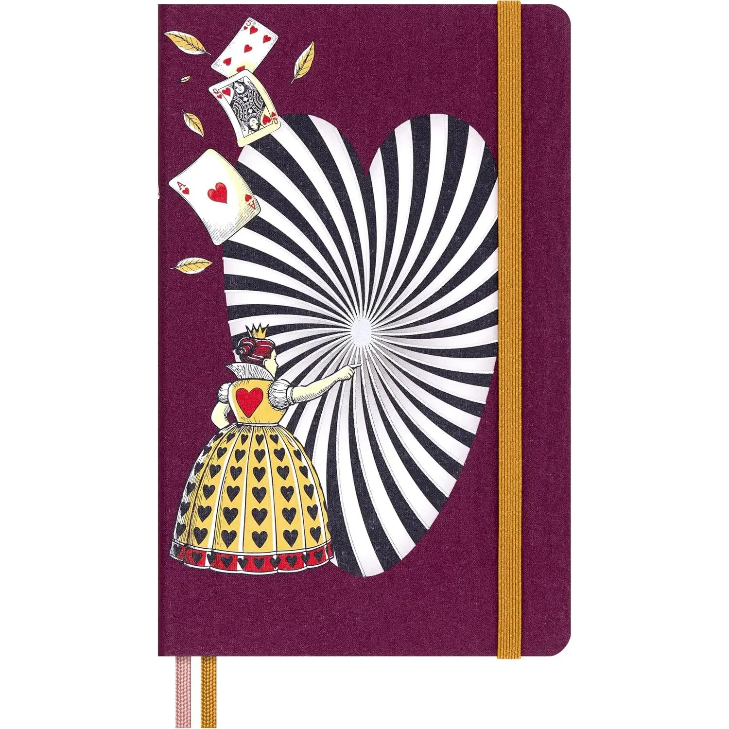 Moleskine Limited Edition Alice’s Adventures in Wonderland Queen of Hearts Notebook - Book-Themed, Fairy Tale, Illustrated - Plain/Blank Pages, 176 Pages, Office Stationery, Book-Themed Notebooks, Fairy Tale Notebooks