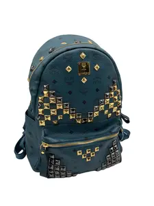 Pre-owned MCM Classic Visetos Studded Backpack/EE05516008/6008