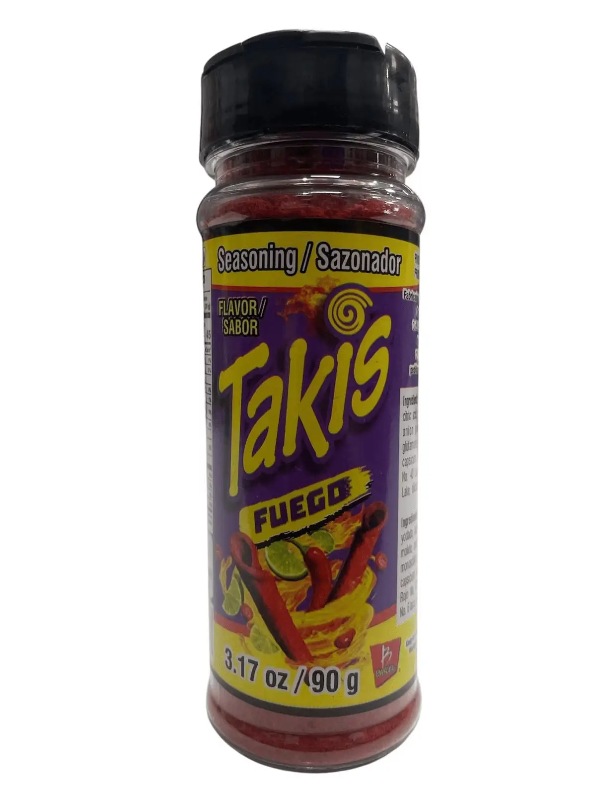 Takis Fuego Chilli Powder Seasoning 3.17 oz 90 g Polvo Sazonador Takis Fuego Flavor Sabor
