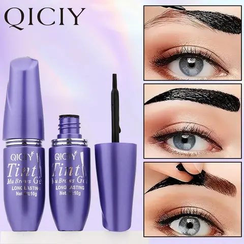 Easy Peel Eyebrow Gel - waterproof and sweatproof ,long-lasting black or brown tattoo color,film-forming,coverage,creates eyebrow tattoo effect, suitable for all skin types