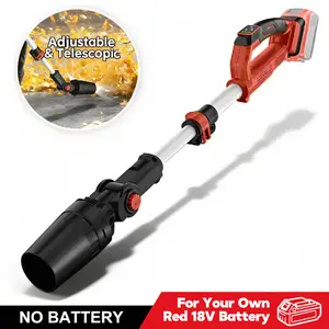 Cordless Handheld Leaf Blower, for Milwaukee M18 Fuel Battery,  Brushless Motor, Adjustable Head, Telescopic Pole, Lightweight & Portable Garden Power Tool for Snow Removal, Yard Patio, Car Dust Cleaning, Tool Only
