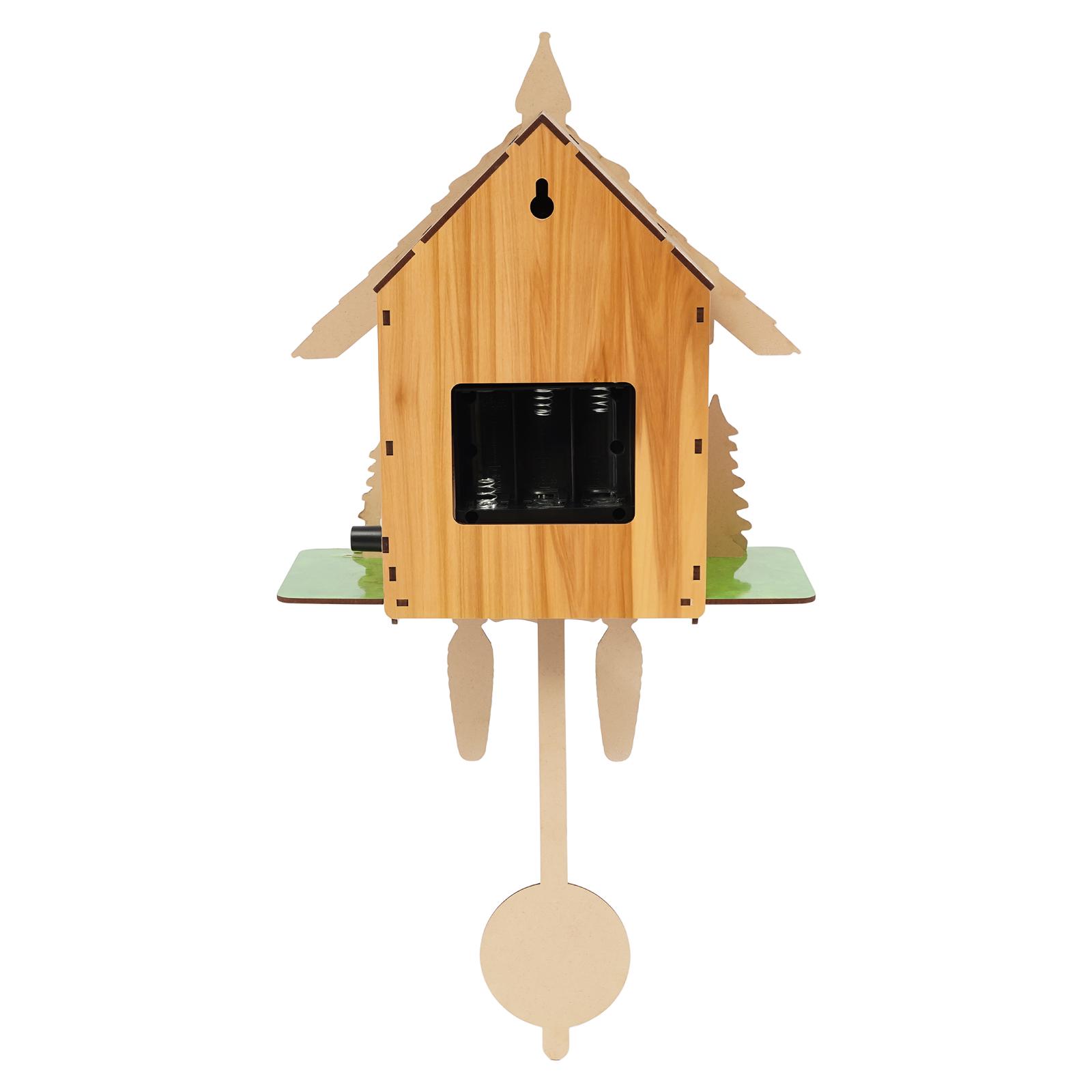 Vintage Cuckoo Wall Clock with Bird Chime, Nordic Decor Wooden Wall Clock, Hanging Wall Clock Decoration 25*10*50cm