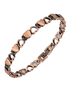 Women's Copper Anklet, 99.99% Pure Copper Magnetic Anklet with High-Efficiency Neodymium Magnet, Adjustable Size, Arthritis Relief Jewelry, Jewelry Accessory