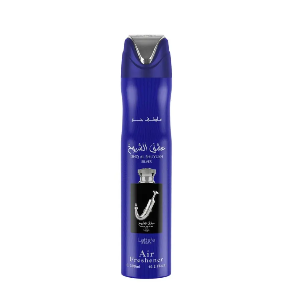 Lattafa Pride Ishq Al Shuyukh Silver Air Freshener Spray 300 ml