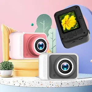 Compact DC205 Digital Camera with Dual HD Lenses - 20MP Front & Rear, 1080P Video Recording, USB Rechargeable, Available in Pink/White/Black - Ideal for Students & Campus Photography