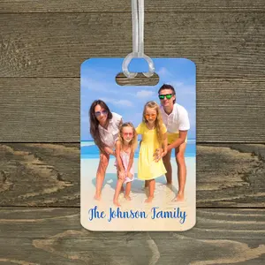 Personalized Luggage Tag | Custom Monogram Bag Tag | Custom Photo
