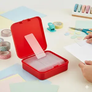 Strong Invisible Double Sided Tape - Removable Waterproof Wall Adhesive Strips for Home Decor, Picture Hanging, DIY Crafts. No Residue, Easy Cut & Tear, High Hold for Frames & Walls.