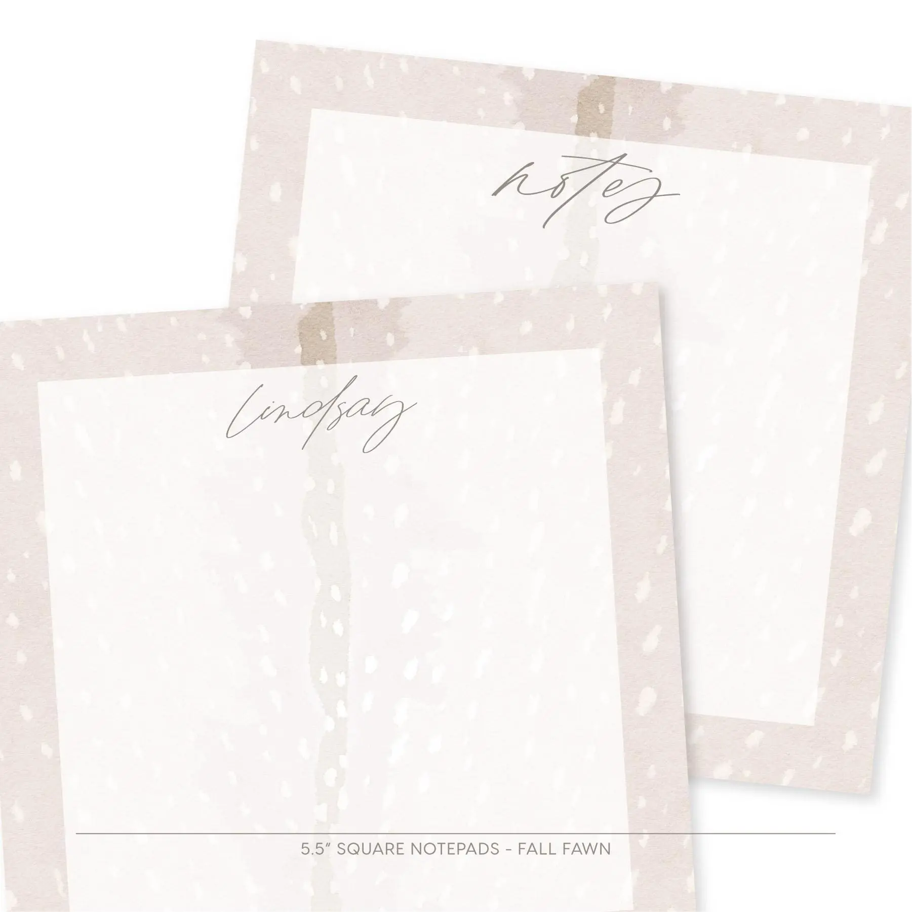 Fawn Personalized Notepad