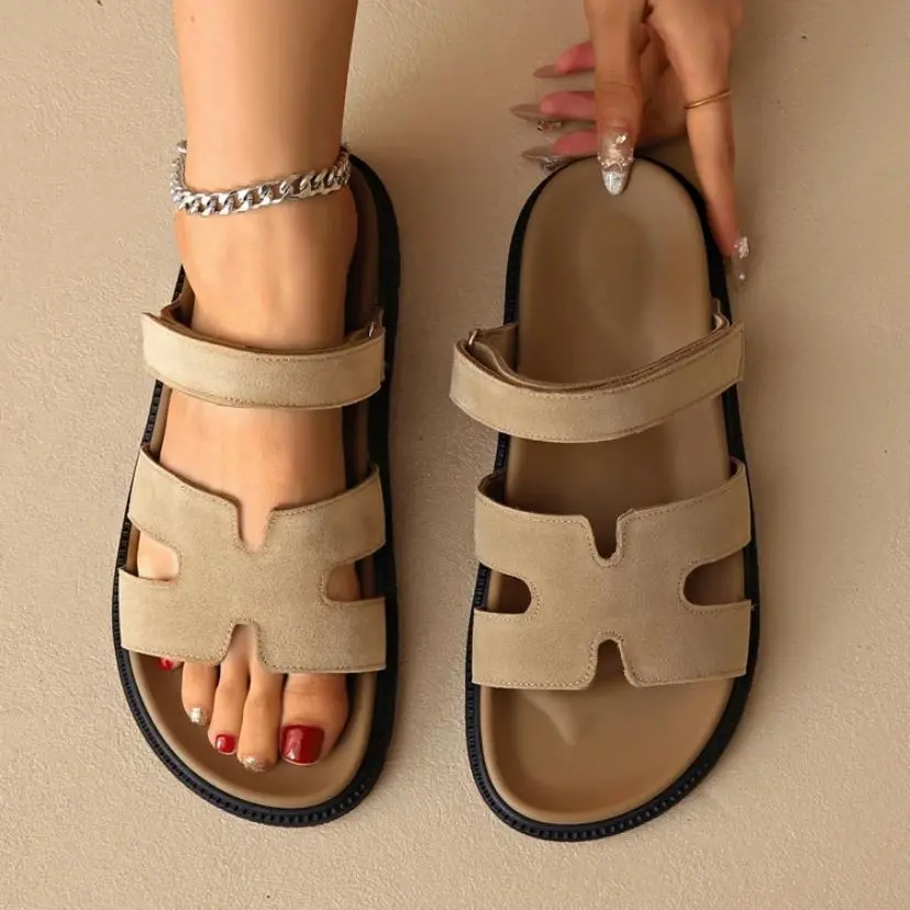 Women's Sandals - Cute Comfy Breathable Platform Open Toe Shoes with Soft Cushion, Lightweight Slip Resistant Sole - Casual Outdoor Beach Walking Footwear for Summer