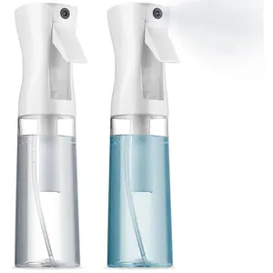2 Pack Continuous Spray Bottles - Ultra Fine Mist Sprayer | Water Spray Bottle For Hair Mister Spray Bottle | Hair Spray Bottles For Hairstyling, Cleaning, Salons - 2pk 6.8 OZ / 200 ML