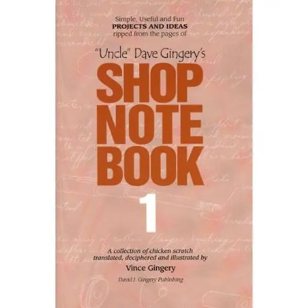 Used Composition Notebook (Uncle Dave Gingery's Shop Notebook I - Paperback) by Vince Gingery, 0.84 lbs, Simple, Useful, Fun Project Sources and Ideas, Cover-Included Office/School Educational Stationery