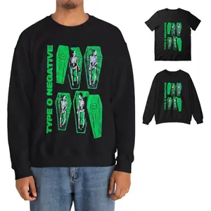 Type O Negative Coffin Basic Unisex T-Shirt Sweatshirt, Heavy Cotton Unisex T-shirt Sweatshirt