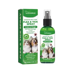 Yegbong Pet Deworming Spray for Dogs and Cats, Hair and Skin Deworming, Daily Gentle Cleaning and Care Agent