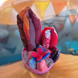 Mini Cactus Magnetic Pincushion - Colorful Fabric Plant Decor