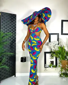 Akugbe Long Dress (Stretchy African Print)