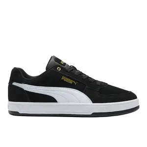 PUMA Mens Caven 2.0 Full Suede Lace Up Sneakers Shoes Casual - Black