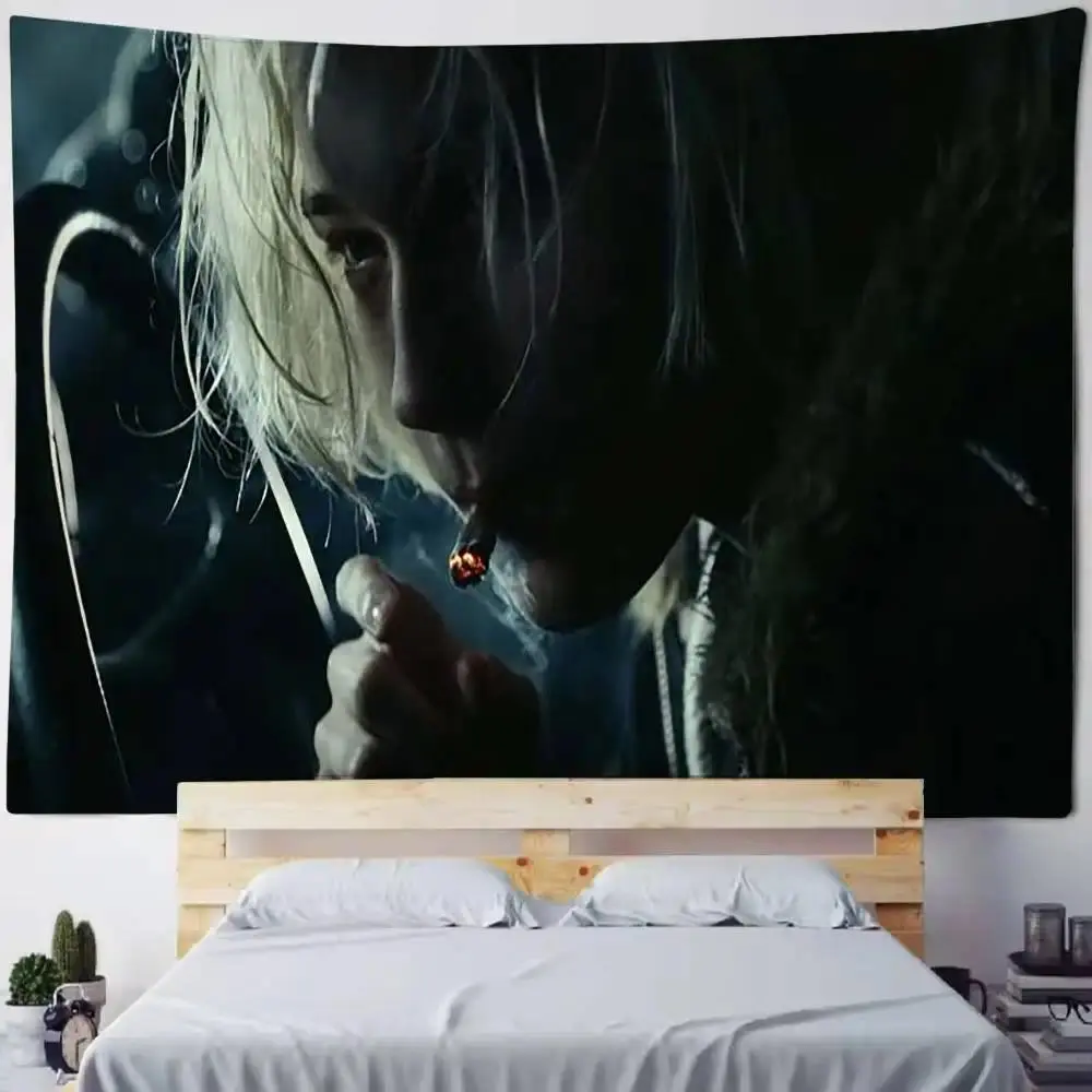 Nettspend Rapper Hip Hop Music Print Wall Hanging Tapestry - Lightweight Home Decor, Cool Photo Backdrop Cloth Art for Bedroom, Ideal Gift for Family, Outdoor Beach Use with Table-Bag Thanksgiving Buddhism Accents, Love