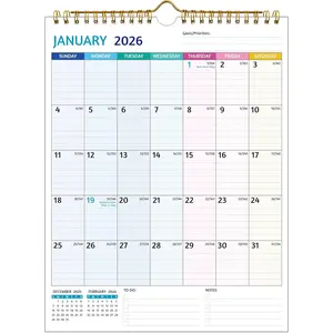 2026-2027 Wall Calendar - Use  to Jun 2027, Calendar 2026-2027 Wall, 21 Monthly Calendar, 8.5 x 11 In, 2026 Small Calendar, Ruled Blocks, Thick Paper, Holidays, To-do & Notes,  for Organizing