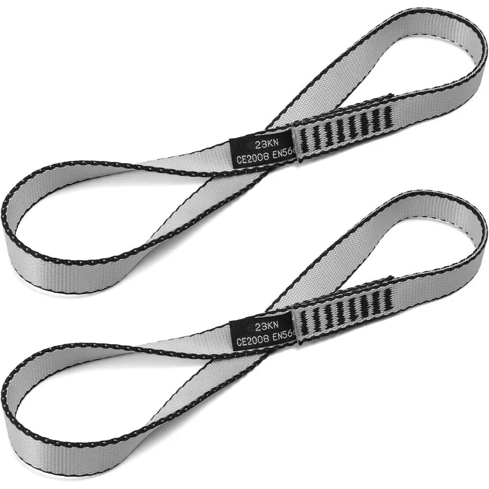 Climbing Sling Runner, 18mm Looped Nylon Webbing with Versatile Functionality & Robust Support - 23kN CE Certified for Rock Climbing & Rappelling, Sturdy, Mountaineering