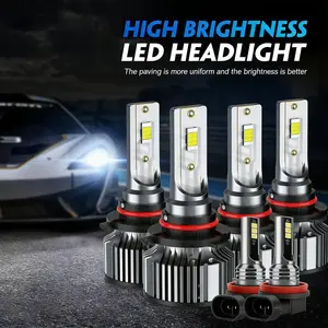 Pro-Grade LED Headlight Kit 4 or 6PCS 10000LM 6500K Daylight White 9005/H11/9006 Conversion Plug-and-Play for Cars Trucks