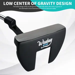 Wuday Men's Left-Handed Golf Putter - Forged Club Head, Stainless Steel Shaft, Anti-Slip Rubber Grip, Ultra-Low Center of Gravity Mallet Putter Suitable for Left-Handed Golfers golf accessories golf top golf back net Golf Clubs