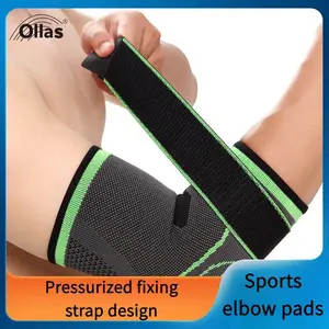 Elbow support with detachable compression strap for tennis elbow, golfer's elbow