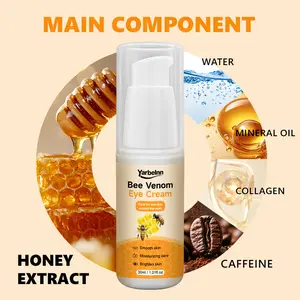Yarbelnn Bee Venom Eye Cream – Firming & Anti-Wrinkle, Reduce Dark Circles & Eye Bags, Lifting Tightening, Hydrating Anti-Aging Eye Care