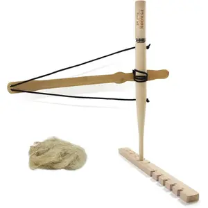 Drill Kit Fire Starter, Primitive Wood, Survival Practice Friction Fire Tool for Scout Outdoor Activity Teaching, Outward Bound Training, Wildness Survival Beginner