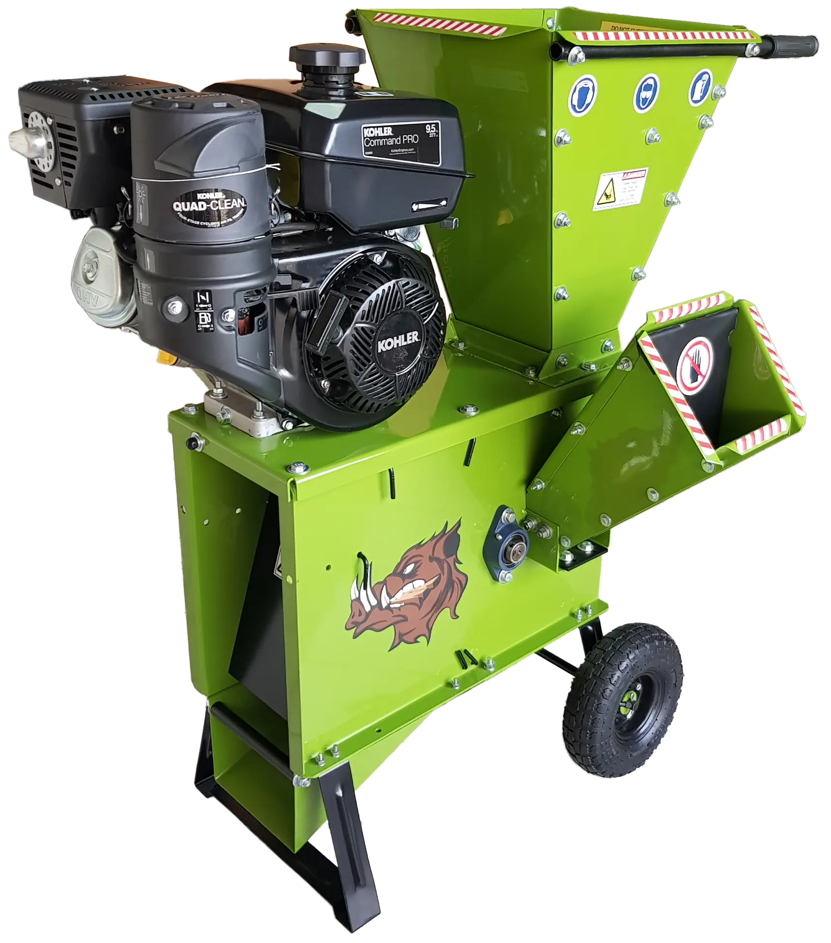 Yardbeast 2050 3-Inch Wood Chipper Shredder with 9.5HP Kohler Engine Heavy-Duty Steel Leaf & Branch Mulcher 18" x 17" Shredding Hopper